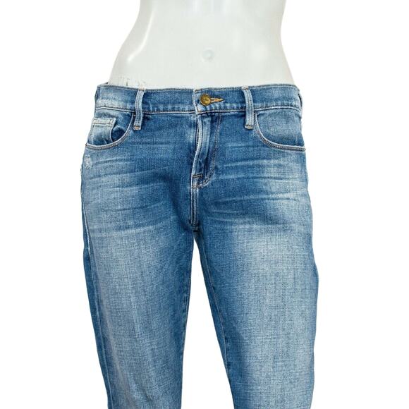 FRAME Denim Le Garcon Jeans ankle Zip Melbourne Blue Size 26 - Picture 8 of 12